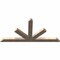 Ekena Millwork Saratoga Smooth Timber Gable Bracket, Douglas Fir, 84"W x 42"H x 3 1/2"D x 5 1/2"F, 12/12 Pitch GBW084X42X0406SAR00SDF - alternate 3